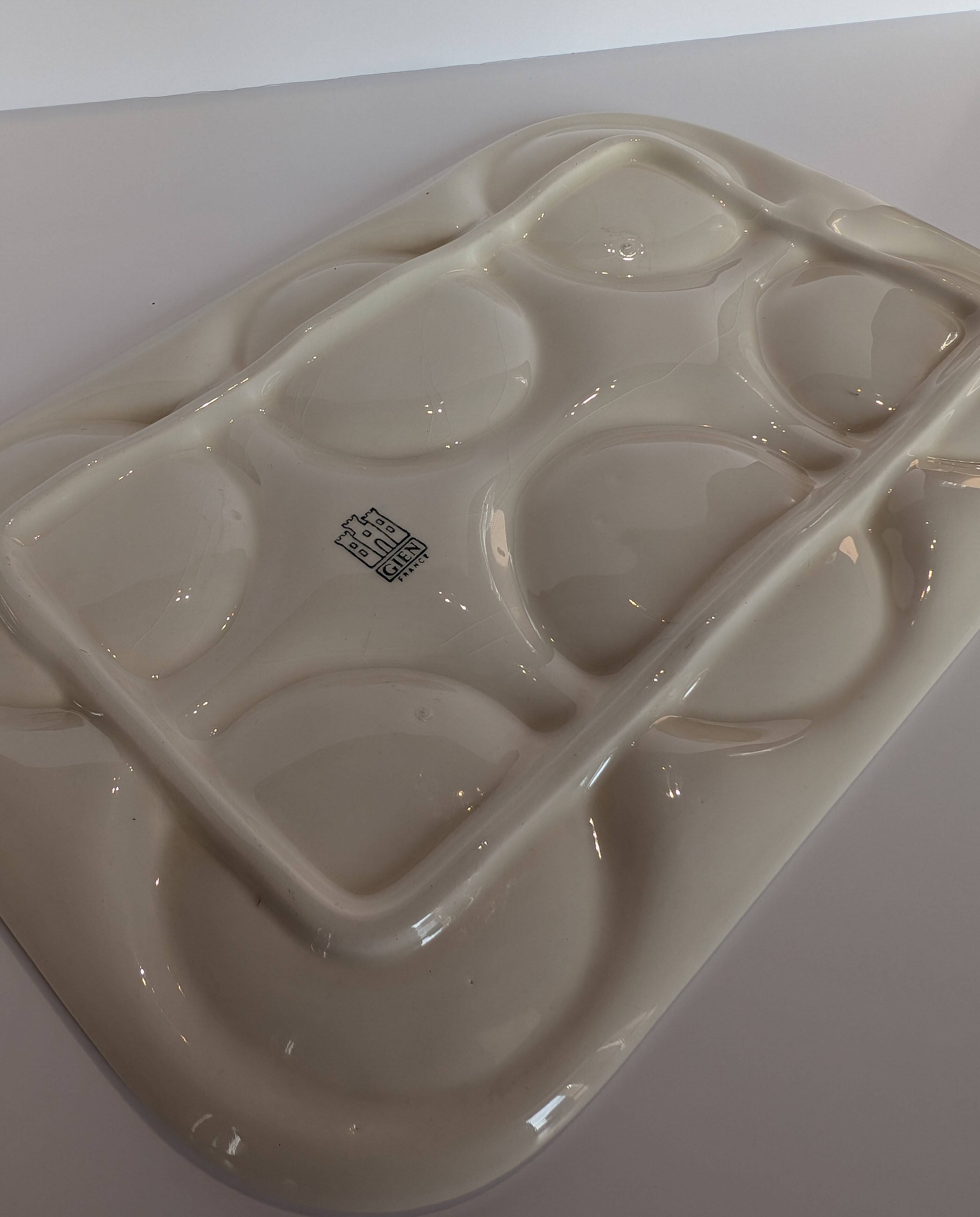 Service white artichokes Gien