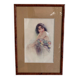 Painting illustration frame by Suzanne Meunier