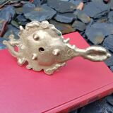 Brass cellar rat candle holder