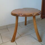 Brutalist coffee table natural wood