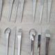 18 stainless steel Space Age place settings / Spoon Fork Knife
