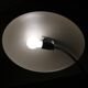 Rare lampe de bureau vintage, lampe de table RDA bleu clair chromé.