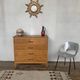 4-drawer chest of drawers in vintage light oak from the 1950s