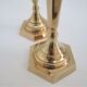 Pair of solid brass candle holders neo classic vintage style
