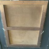 Portrait ancien femme huile sur toile signée Van Aelst cadre doré