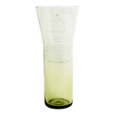 Vase scandinave en verre jaune Holmegaard
