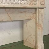 Cheminée De Style Louis XVI En Marbre veiné rose XX Siècle