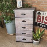 Grey rag picker 5 drawers