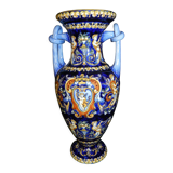 Gien vase with handles