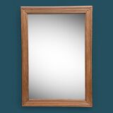 1940 beveled mirror solid raw oak 74x104