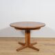 Mid-Century Round Walnut Extendable Dining Table, United Knigdom, 1950s