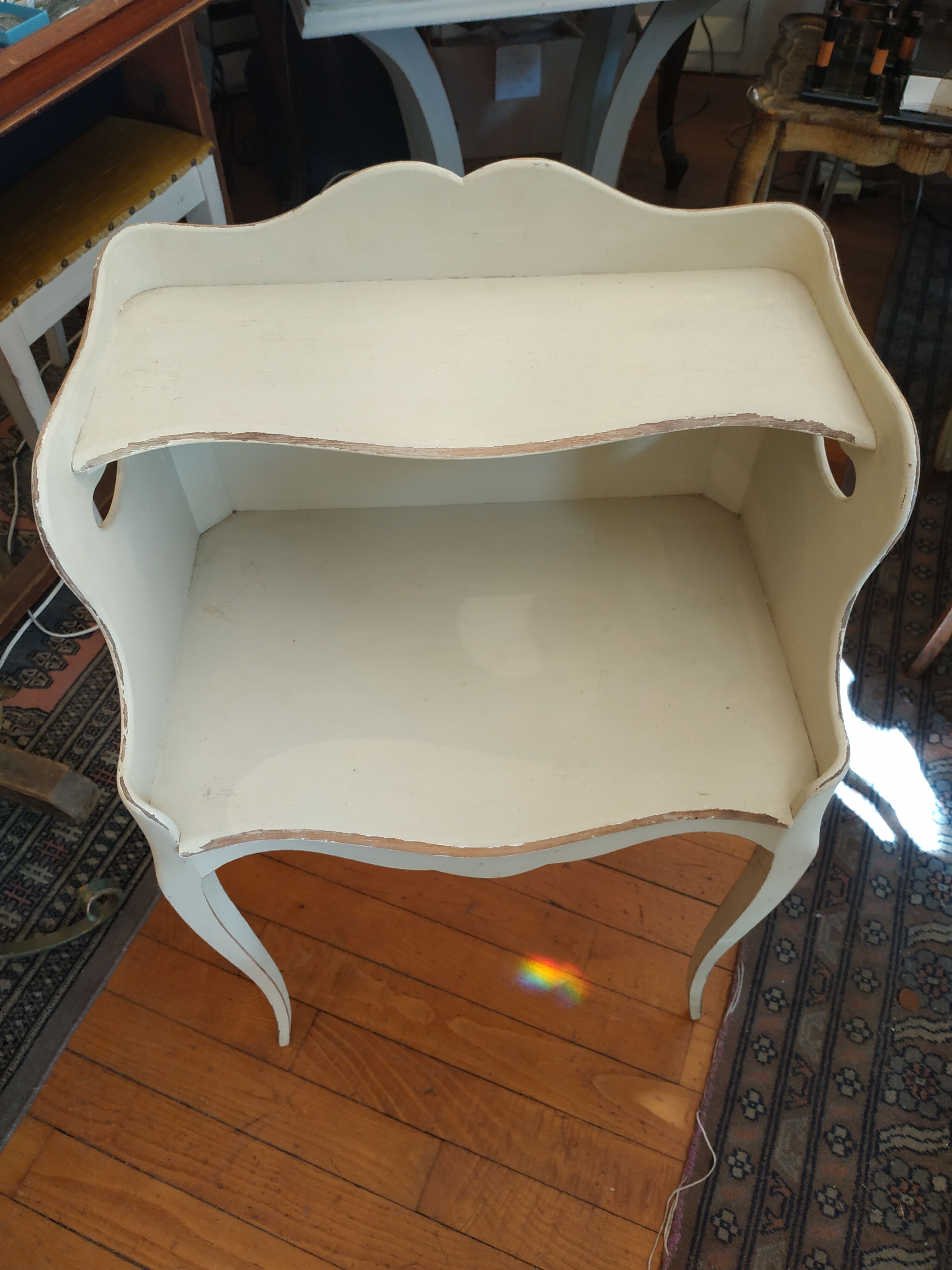 Small ivory-style table