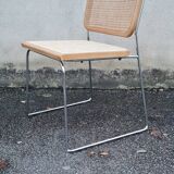 Talin chrome and cane chair