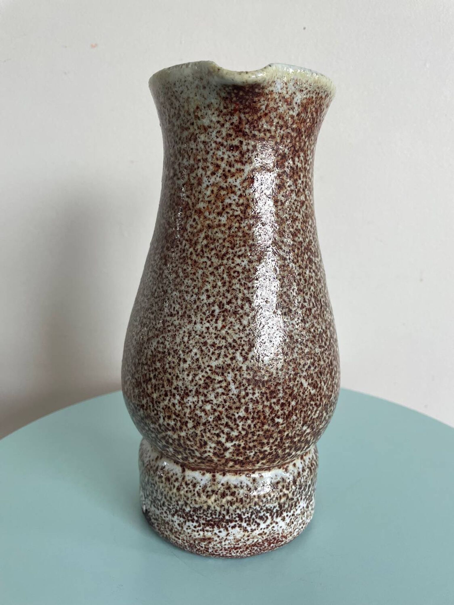 Glazed ceramic pitcher signed Accolay – 1950s