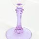 Lot de 4 flûtes Crystal d'Arques vintage en verre alexandrite