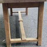 18th century farmhouse dining table renovated in solid oak 200cm