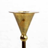 Scandinavian brass candle holder