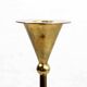 Scandinavian brass candle holder