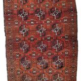Ancient Afghan Baluch handmade carpet 92cm x 155cm 1900s, 1C381