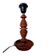 Lampe en bois tourné
