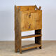 Antique primitive moldavian pine country farmhouse cabinet , circa 1850