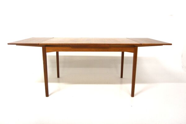 Table de salle à manger ''portefeuille'' en teck, Suède, 1960
