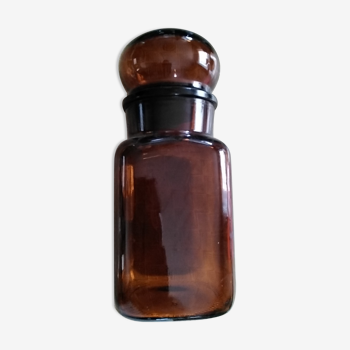 Flacon à parfum bicolore, ocre et blanc torsadé, répertorié St LOUIS (2  dispo) | Selency