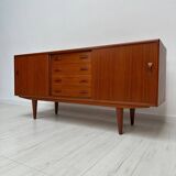 1960s Vintage Danish Mid-Century Teak Sideboard by Clausen & Søn