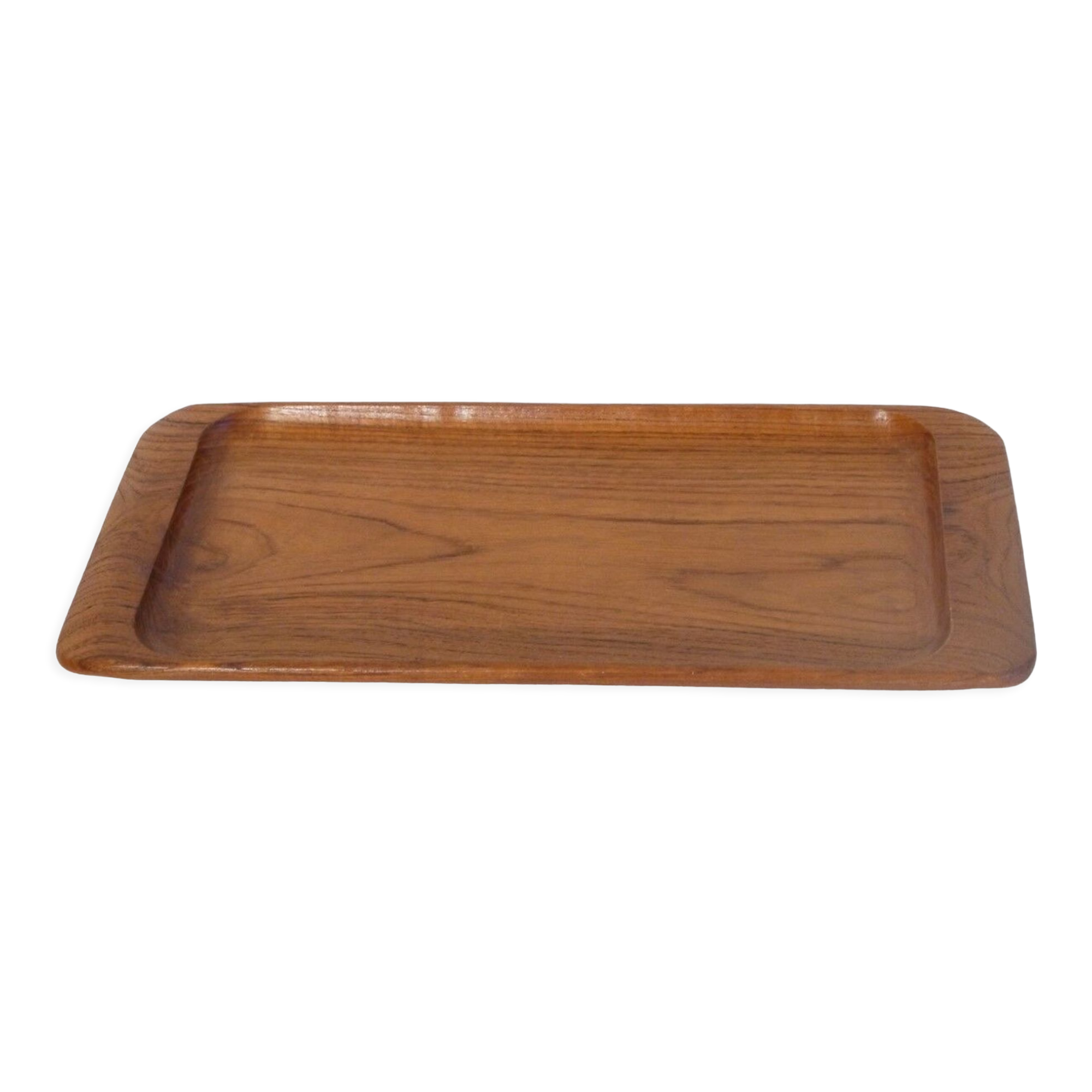 Scandinavian vintage teak tray 1960