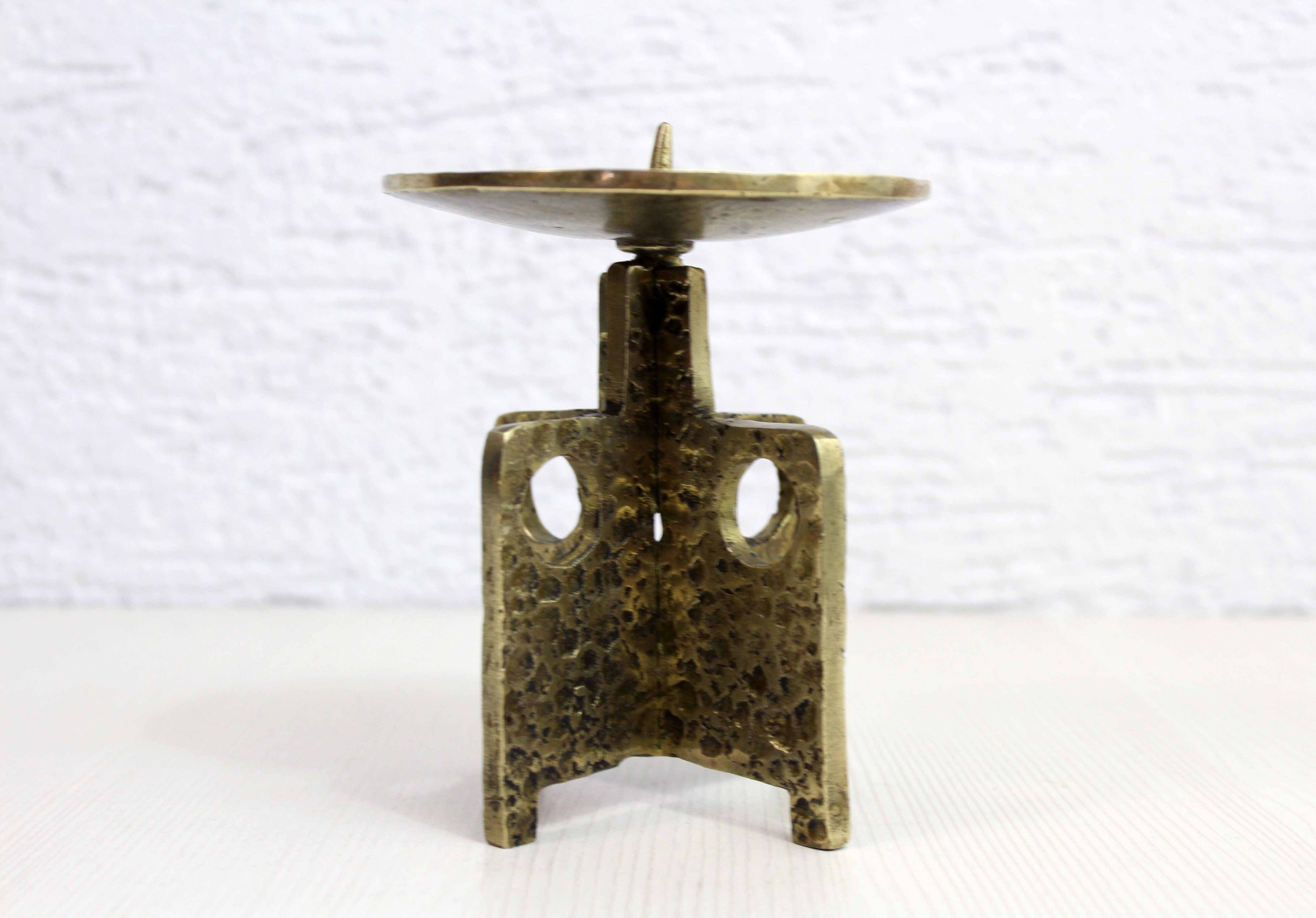 Brutalist candle holder 60s