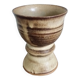Chalice cup candle holder in stoneware
