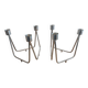 Pair of candlesticks Neptune collection new shapes Christofle 1959