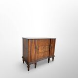 Italian art deco walnut chest of drawers, 1940s.