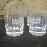 Quatre verres en cristal de Baccarat modèle Harmonie