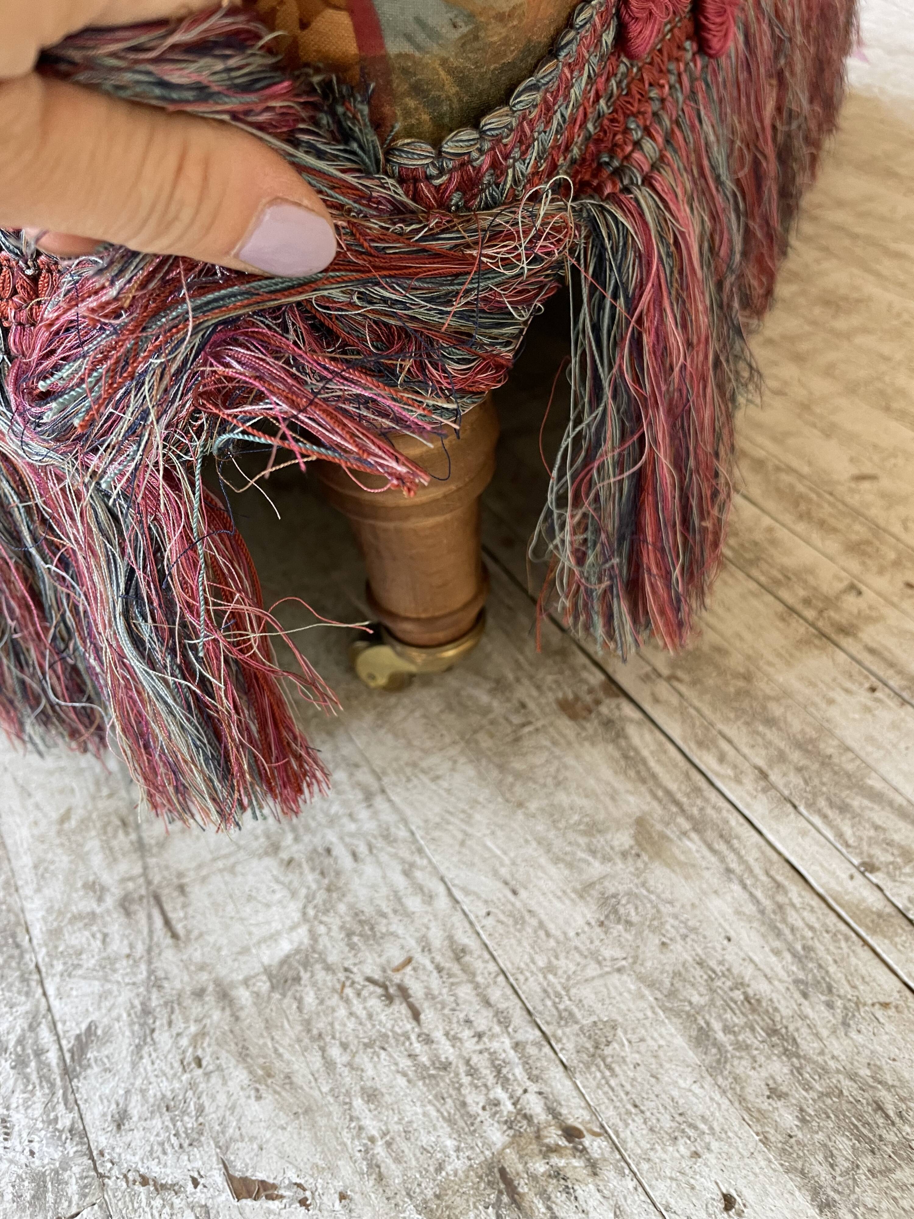 Jean Roche flowered armchair with armrests