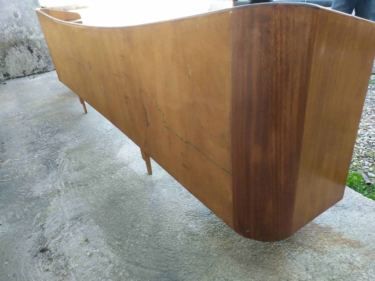 Vintage headboards and bedside tables