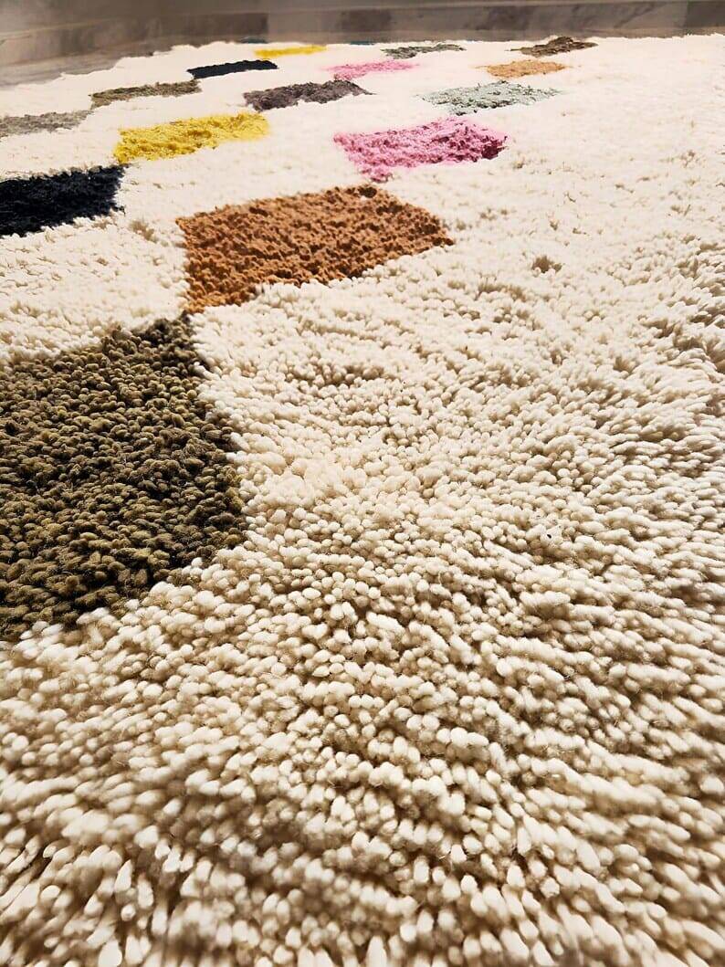Handmade Beni Mrirt rug size 150 x 250 cm