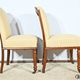 Pair of Cuban Mahogany Chairs, Restoration Period – Early 19th Century