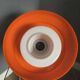 Space Age pendant lamp, orange and white, plastic, 1960s-70s