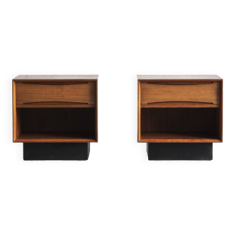 Set of 2 night stand cabinets by Dyrlund, Denmark, 1960s