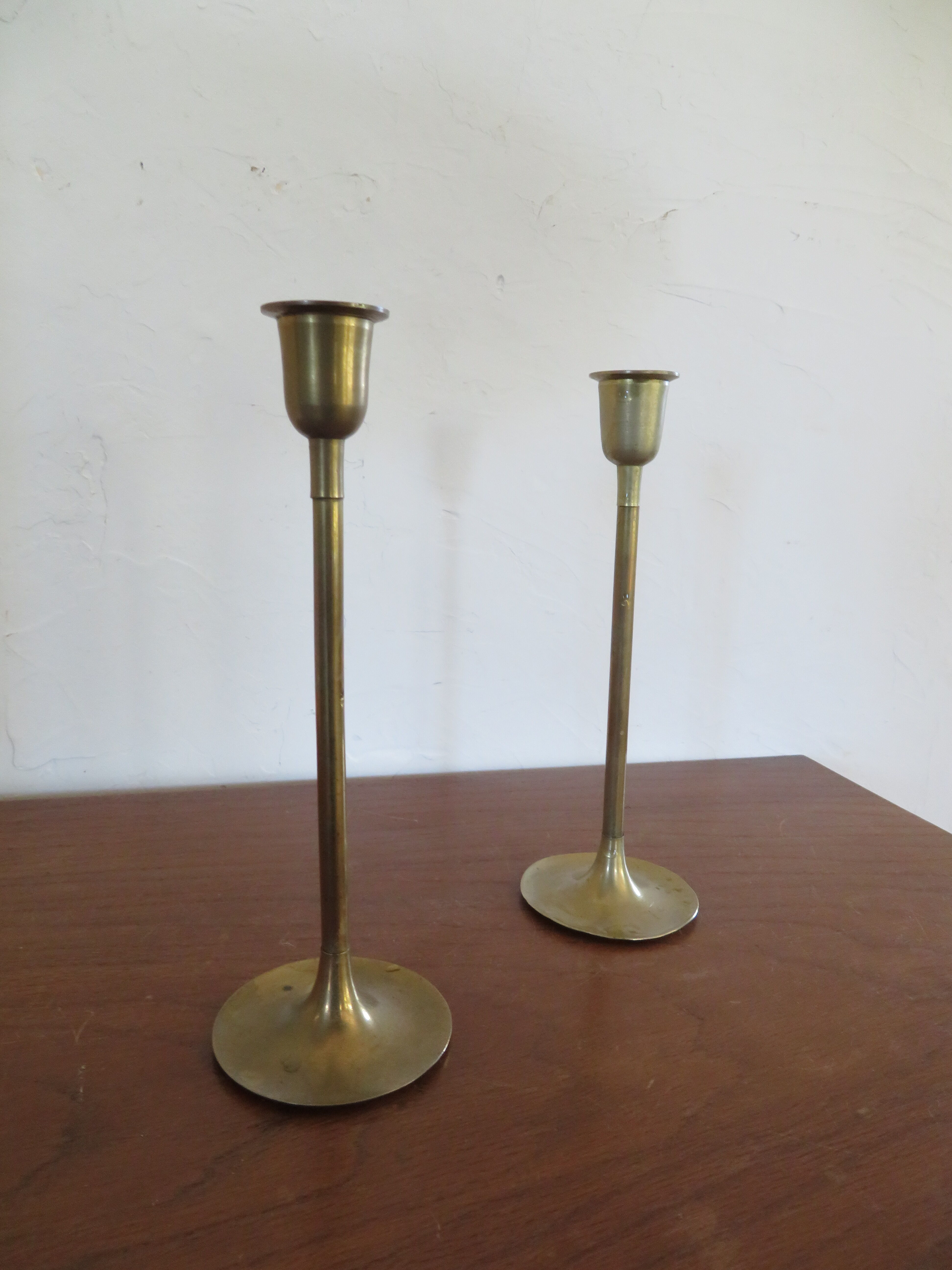 Pair of vintage brass candlesticks