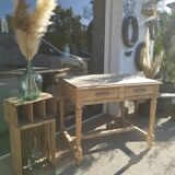 Raw wood desk