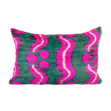 Ikat velvet pillow cover