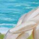 Oil painting on canvas/nude/seascape