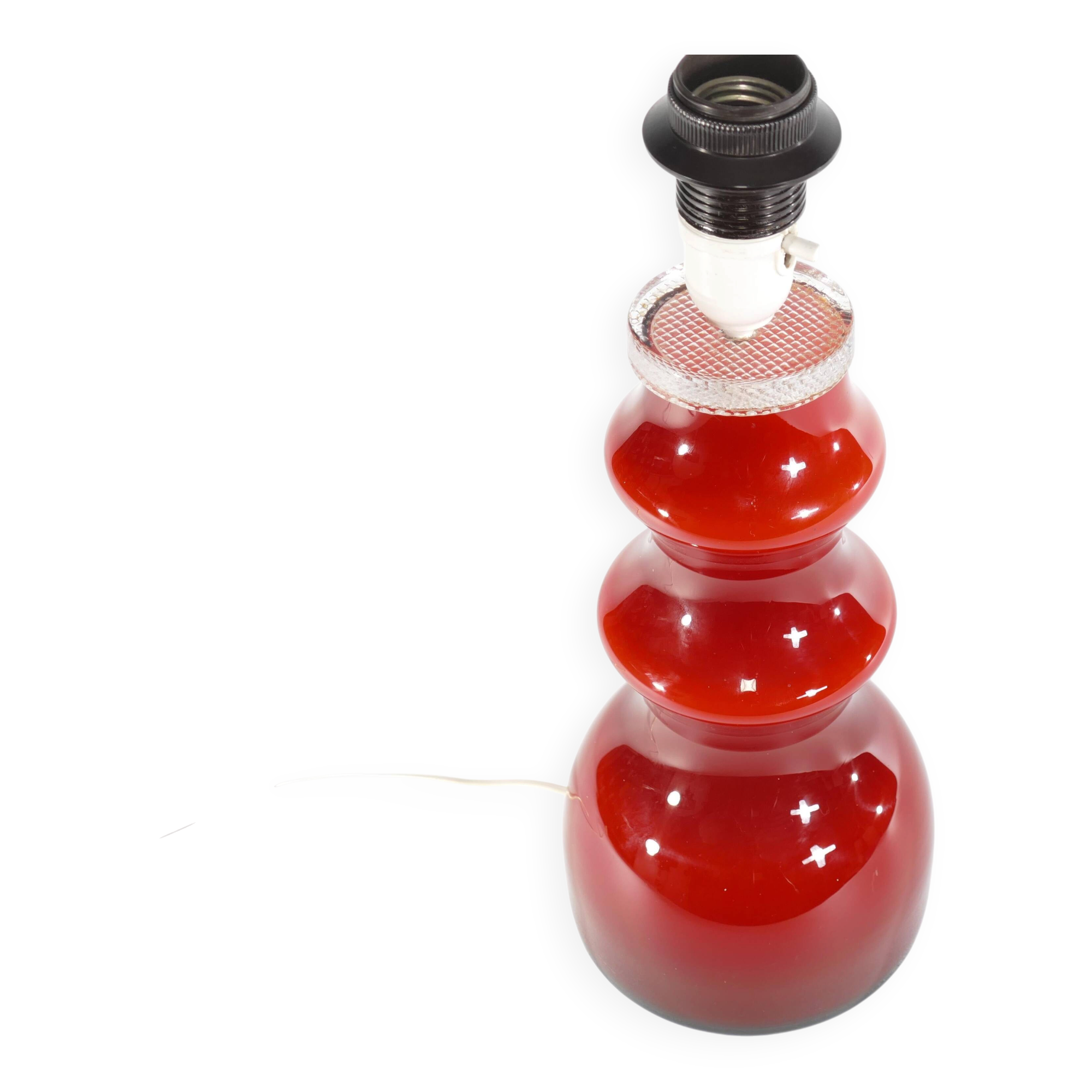 Scandinavian Modern Oxblood Red Table Lamp  by Gert Nyström for Hyllinge