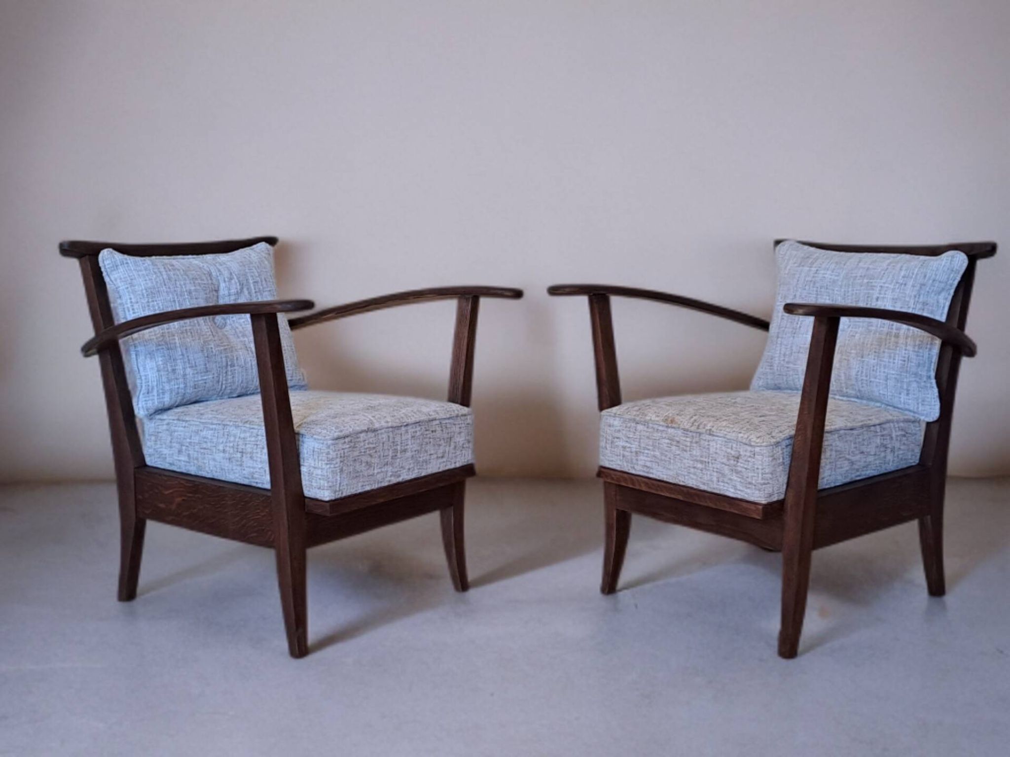 Paire de fauteuils ULUV tchèques, 1950