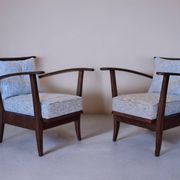Paire de fauteuils ULUV tchèques, 1950