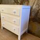 Commode bois brut & blanc craie