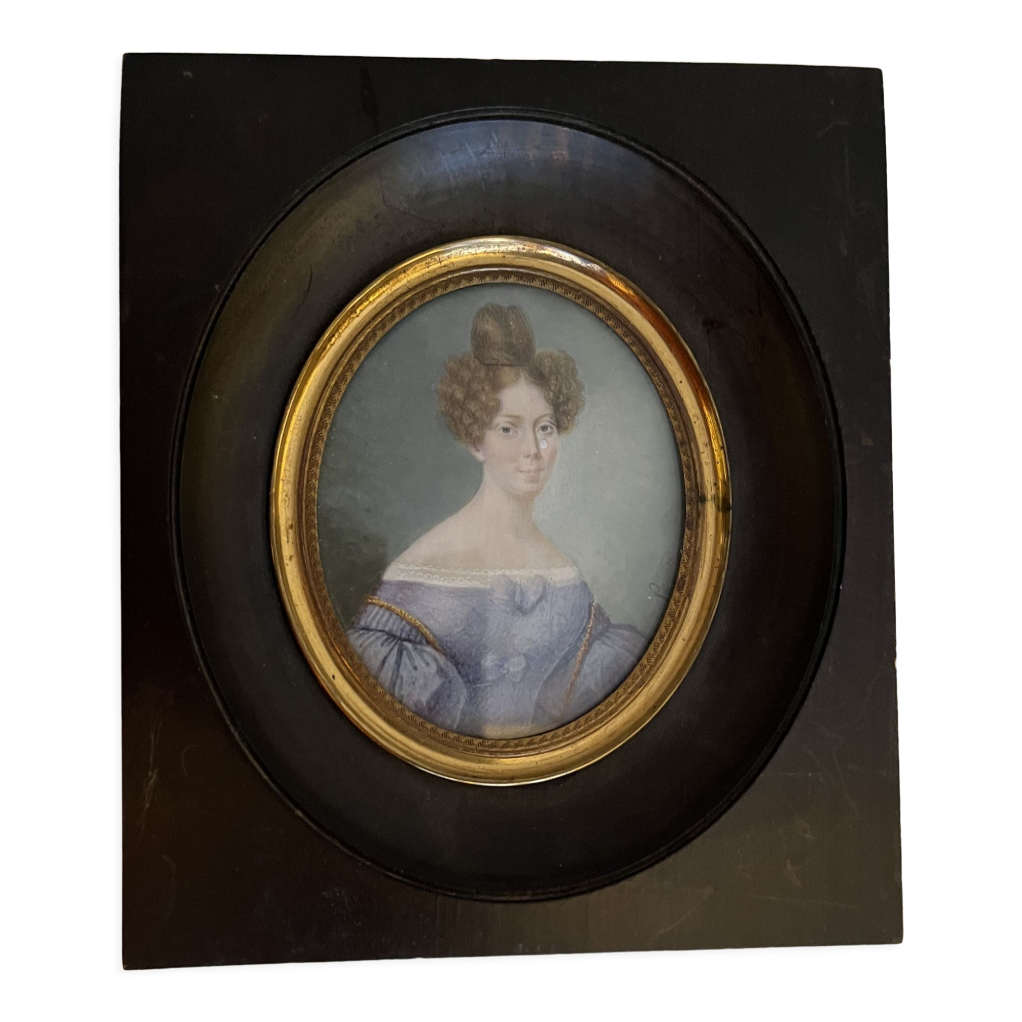 Miniature representing an elegant