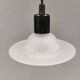 White glass UFO pendant lights by Design-Light, early 1990s Denmark